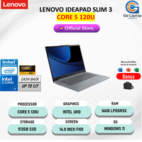 Gambar LENOVO IDEAPAD SLIM 3 14 CORE 5 120U Ram 16GB 512GB W11+OHS 14.0 Fhd - NON ANTIGORES, GREY dari GO LAPTOP JAKARTA Kota Administrasi Jakarta Pusat 1 Tokopedia