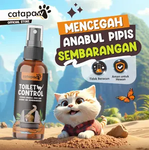 CATAPAW Pet Toilet Control Kucing Anjing 100ml / Potty Training Spray Melatih Pipis Kucing Anjing / Pee and Poop Control Cat Repellent