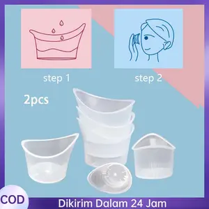 2pcs Cangkir Pencuci Mata Silikon  Gelas Cuci Mata Gelas mata plastik Gelas Mata Bahan Silikon