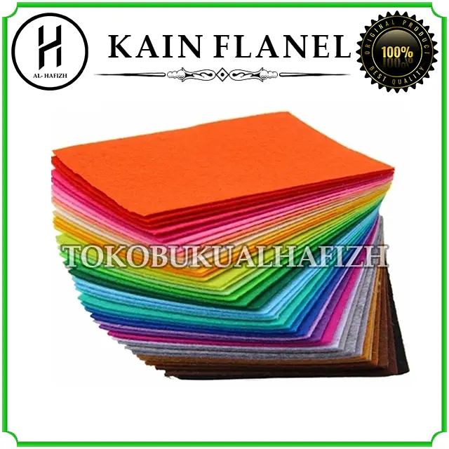 Kain Flanel Premium Potongan Per Lembar Ukuran 25 x 25 cm/ Kain Planel/ Kain Panel/ Kain Fanel