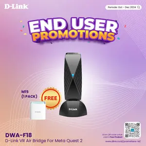 D-Link DWA-F18 Wireless VR Air Bridge For Meta Quest 2 & 3