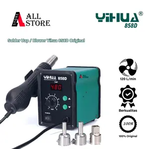 YIHUA 858D SMD Rework Station - Solder Uap - Blower Original  alat service