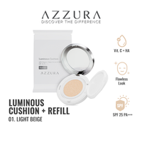 Gambar Azzura Cushion Light Beige High Coverage 15g Refill dari Wings Indonesia Kab. Bekasi 1 Tokopedia