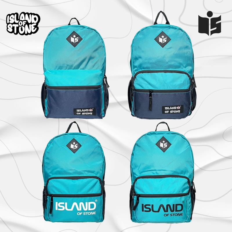 Basic Ransel Bacpack Tas Ransel Backpack Basic Nylon 2 Warna Biru - Island Of Stone - Shop ...