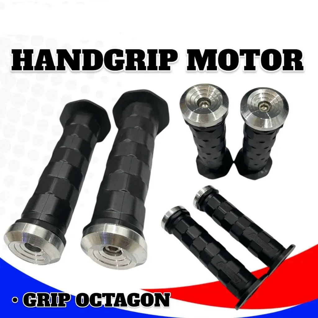 Handgrip Grip Sarung Gas Model Dayt0na Plus Jalu Stang Crome Gepeng Piramid Untuk Semua Motor