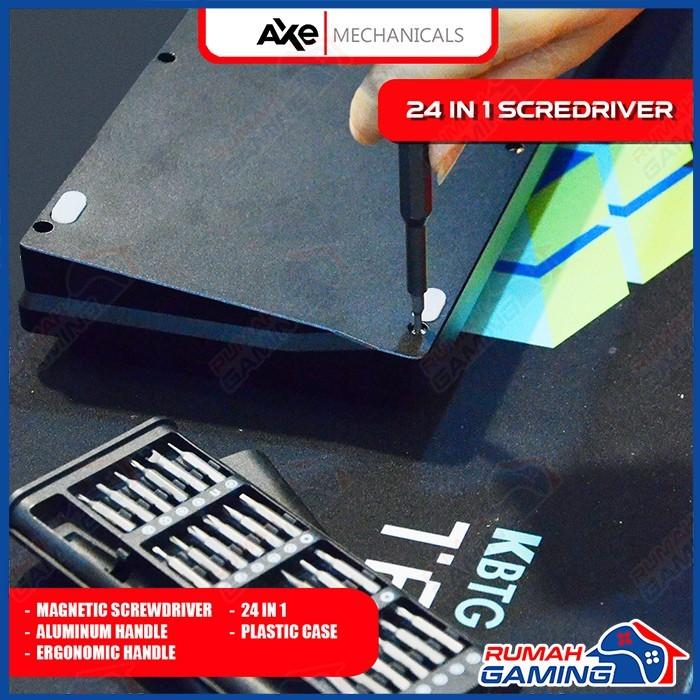 Gambar Screw Driver - Obeng Set - 24 in 1 Kit - Aluminum Handle - Keyboard dari Rumah-Gamings Kota Administrasi Jakarta Barat Tokopedia