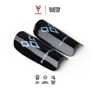 Skin Deker Pelindung Tulang Kering Kaki BLASTER | ShinGuard Lakop Sepak Bola Futsal Hitam