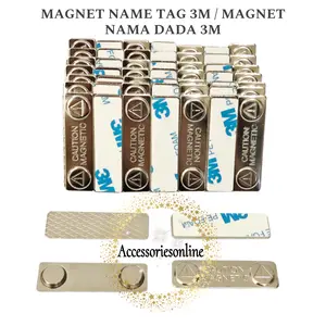 Magnet Name Tag 3M / Magnet Nama Dada 3M - 1pcs