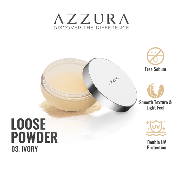 Gambar Azzura Loose Powder Bedak Tabur Fresh Look Ivory 03 dari Wings Indonesia Kab. Bekasi Tokopedia