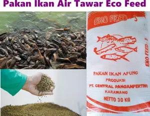 TERLARIS Eko Feed 1kg Pelet Ikan Air Tawar Pakan Apung Lele Nila Patin Bandeng Bisa Semua Ikan Air Tawar