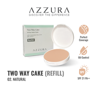 Gambar Azzura Two Way Cake Bedak All Day Matte Finish Natural Refill 02 dari Wings Indonesia Kab. Bekasi 1 Tokopedia