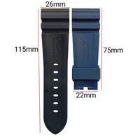Gambar Tali Jam Tangan 26 MM AAA Replacement Strap PAM Rubber Panerai 8042.26 - 8042.26 HT dari Watch Band N strap Kota Surabaya 3 Tokopedia