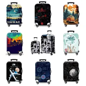 Sarung pelindung koper TRAVEL elastis motif import/Cover LUGGAGE