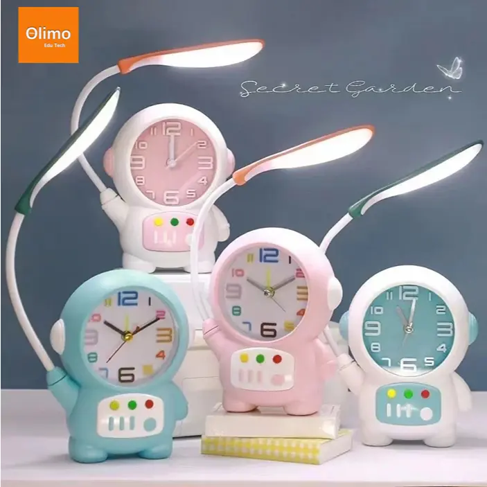 Olimo Alarm Clock Table Lamp - Lampu Meja Jam Alarm Anak Edukasi 0