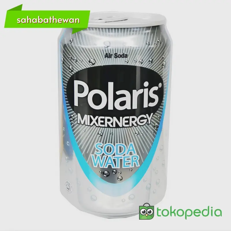 POLARIS SODA WATER 330ML 1 DUS 24 CAN PROMO 0