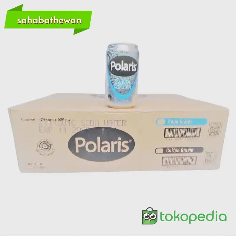 POLARIS SODA WATER 330ML 1 DUS 24 CAN PROMO 2