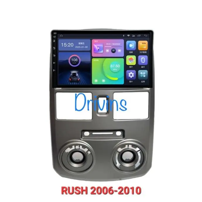 FRAME HEAD UNIT DOUBLE DIN ANDROID RUSH / TERIOS 9" INCH 2006-2017 3