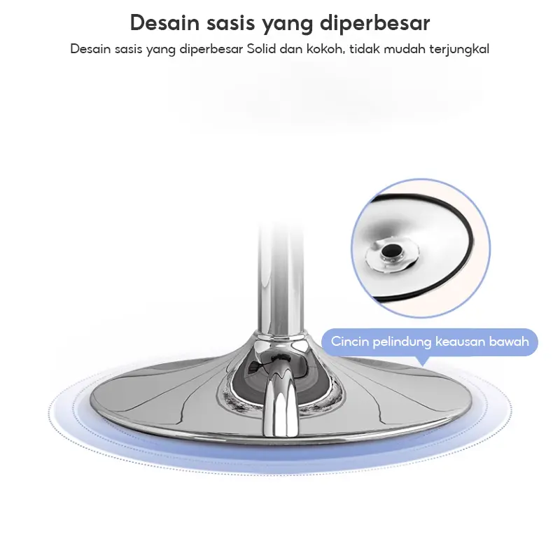 KUCA Kursi Bar Mini Baja Tahan Karat Kursi Barstool Hidrolik Bulat Kursi Cafe Kursi Kitchenset  Dudukan Lapis Kulit Sintetis [ Garansi lima tahun ] 7