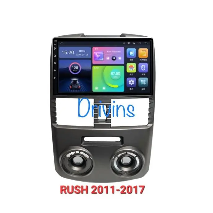 FRAME HEAD UNIT DOUBLE DIN ANDROID RUSH / TERIOS 9" INCH 2006-2017 4