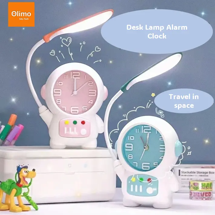 Olimo Alarm Clock Table Lamp - Lampu Meja Jam Alarm Anak Edukasi 1