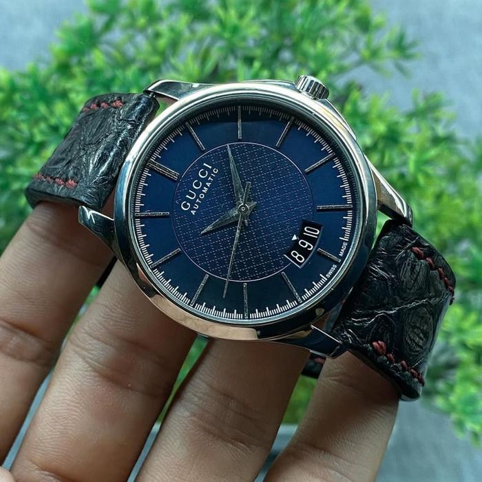 Jual Gucci G-Timeless Date Blue Dial 126.4 Automatic 38mm  display picture 1