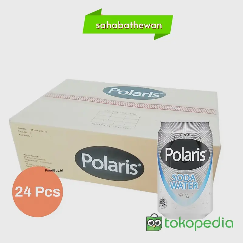 POLARIS SODA WATER 330ML 1 DUS 24 CAN PROMO 4