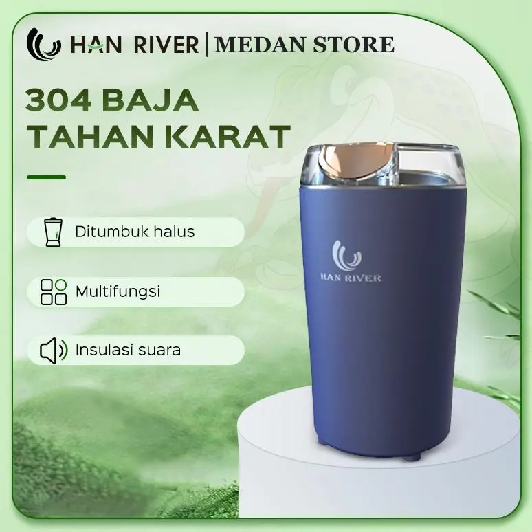 COFFESHP 【Pengiriman Dari Medan】HAN RIVER Grinder Electric Coffee Grinder Blender Serbaguna Giling Biji Kopi 0