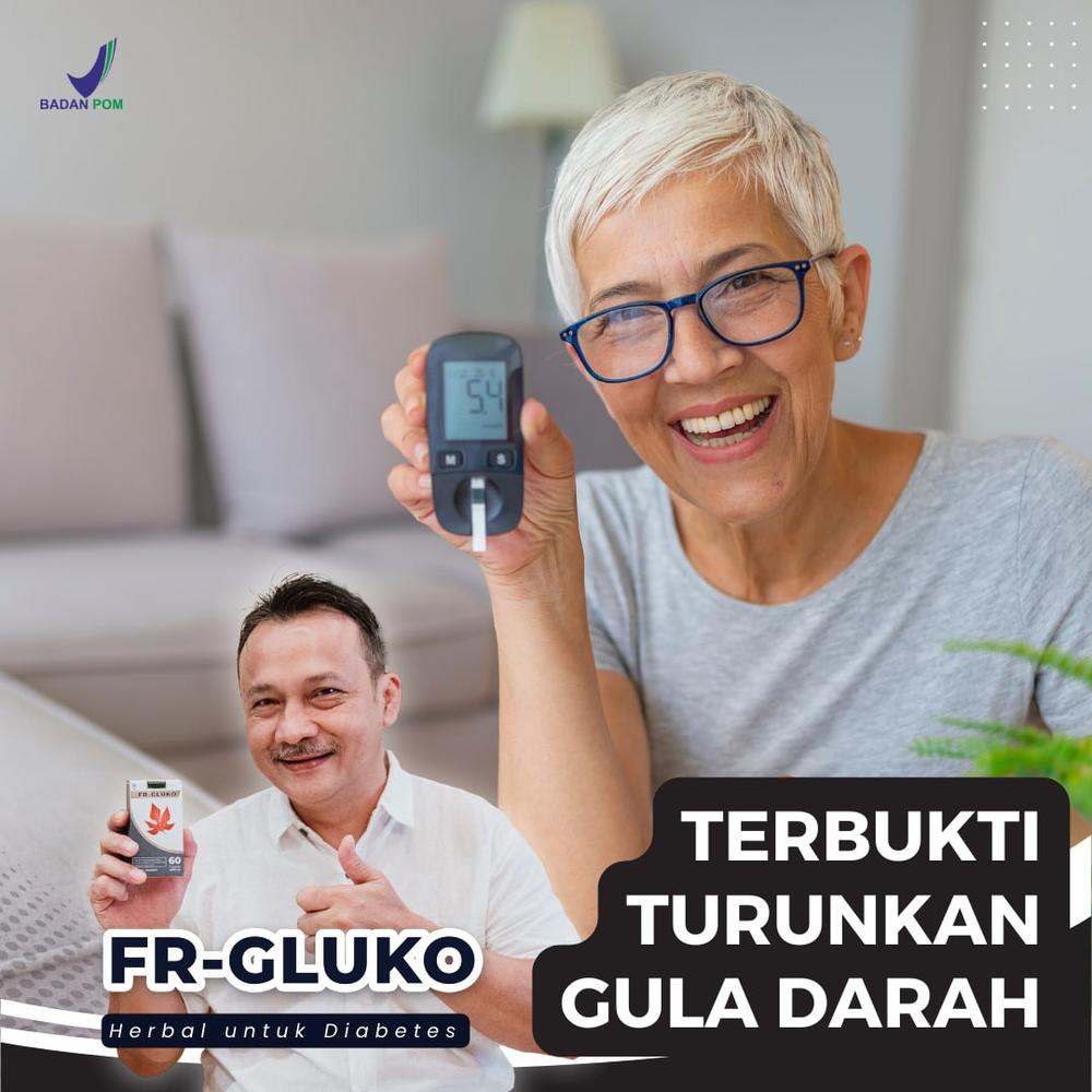 FR Gluko Herbal Obat Diabetes Kencing Manis Penurun Gula Darah Asli