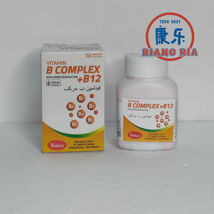 Gambar Samco Vitamin B Complex + B12 Samco (Isi 100 Kaplet) dari TO Riang Ria Kota Administrasi Jakarta Utara Tokopedia