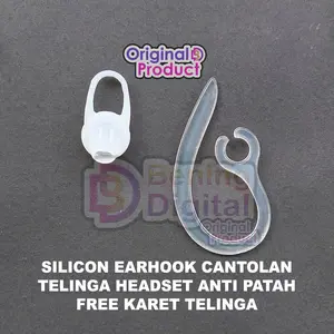 KARET HEADSET BLUETOOTH K1 K2 FREE CANTOLAN TELINGA KUPING EARHOOK EAR HOOK SILICON SILIKON ANTI PATAH
