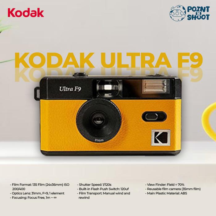 KODAK Ultra F9 Com Pacote De Filme 35mm 135 Lomografia Ultramax Ouro