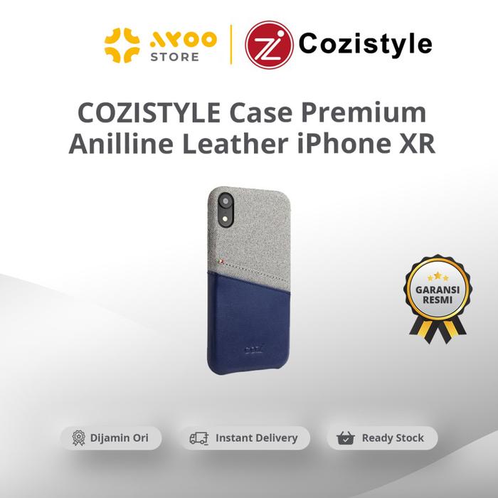 Gambar COZISTYLE Case Premium Anilline Leather Apple iPhone XR Dark Blue dari AYOO STORE ID Kota Administrasi Jakarta Utara Tokopedia