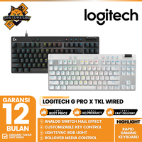 Gambar LOGITECH G PRO X TKL RAPID GAMING KEYBOARD WIRED USB-C RGB - Black dari GGSTORESBY Kota Surabaya 1 Tokopedia