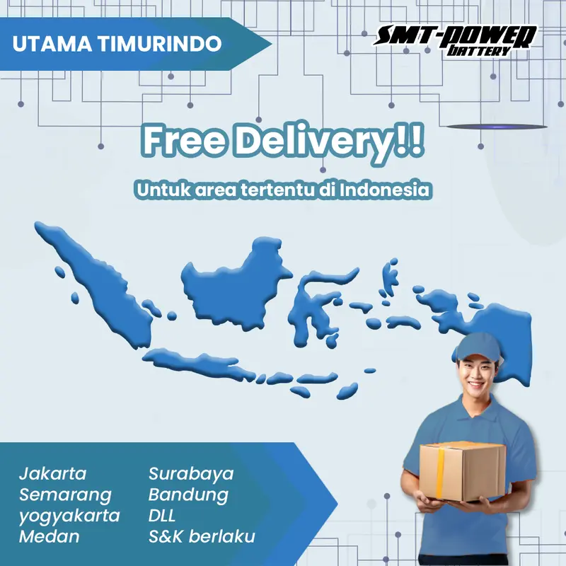 BATTERY / AKI KERING 12V 12AH 2HR SMT 6-DZF-12 6