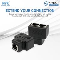 Gambar Barel NYK RJ45 Double Metal Coupler Female RJ45 dari ESES Komputer Kota Bandung 5 Tokopedia