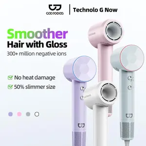 GOOJODOQ 220V Portable High Speed Hair Dryer Quick-Dry Smart Temperature Control