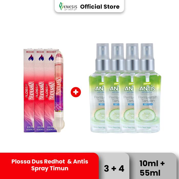 Gambar Plossa Dus Redhot 3x10ml & Antis Spray Timun 4x55Ml dari Enesis Group Kota Administrasi Jakarta Timur Tokopedia