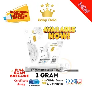 BABY GOLD EMAS MINI LOGAM MULIA 1 GRAM