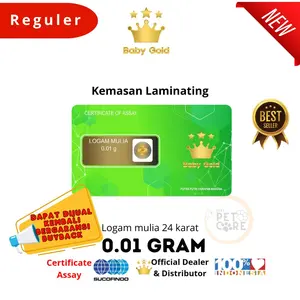 Baby Gold Emas Mini Logam Mulia 0.01 gram