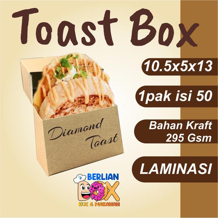 Jual Roti Toast Jual Bread Toast/ Box Tray Roti Bakar/ Kemasan Roti Bakar/ Box Toast ...