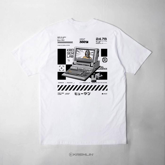 Gambar KREMLIN T-Shirt Kaos White - Virtual - XXXL dari Kremlin Clothing Kota Bandung Tokopedia