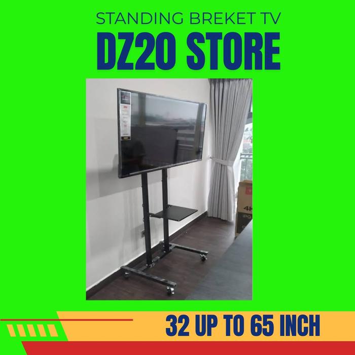 Gambar Bracket Standing Tv 32 , 40,43 ,50 , 55,65 inch breket Tv standing 32 s/d 65 inch dari Dz20 Store Kota Bekasi Tokopedia