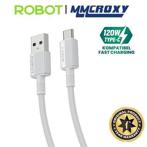 Gambar Robot RQC100 Kabel Data Charger USB Type C Fast Charging 120W dari MMCROXY Kota Administrasi Jakarta Pusat Tokopedia