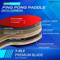 Gambar LOKI R SERIES 6 Carbon Pingpong bat - Table tennis racket dari LOKI INDONESA Kota Administrasi Jakarta Barat 5 Tokopedia