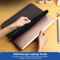 Gambar QUEEN Pouch Sleeve Tas Sarung Laptop Notebook Tablet Tab Case 13 inch 13" Protective Universal - BLACK dari Queen-id Kab. Tangerang 4 Tokopedia