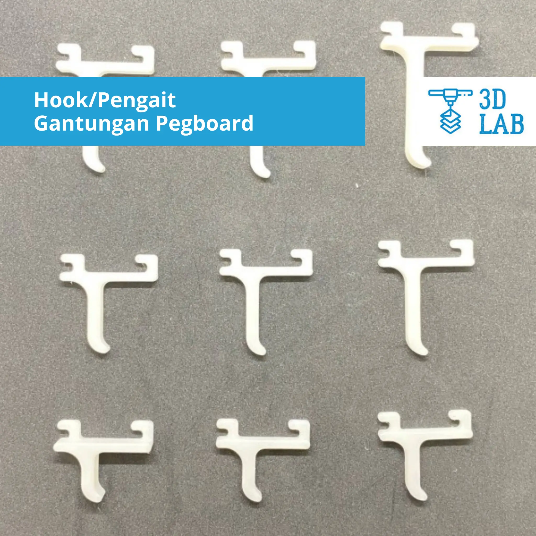Hook/pengait/gantungan pegboard