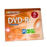 Gambar Memorex DVD-R 16x 4.7GB 5 Pack dari Namiki Online Kota Semarang 1 Tokopedia