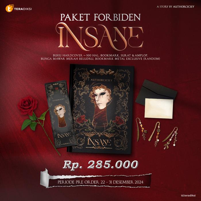 Gambar [ PROMO ] PREE ORDER - BUKU NOVEL - INSANE BY AUTHORCICIEY - BUMIFIKSI dari Bumifiksimedan001 Kota Medan Tokopedia