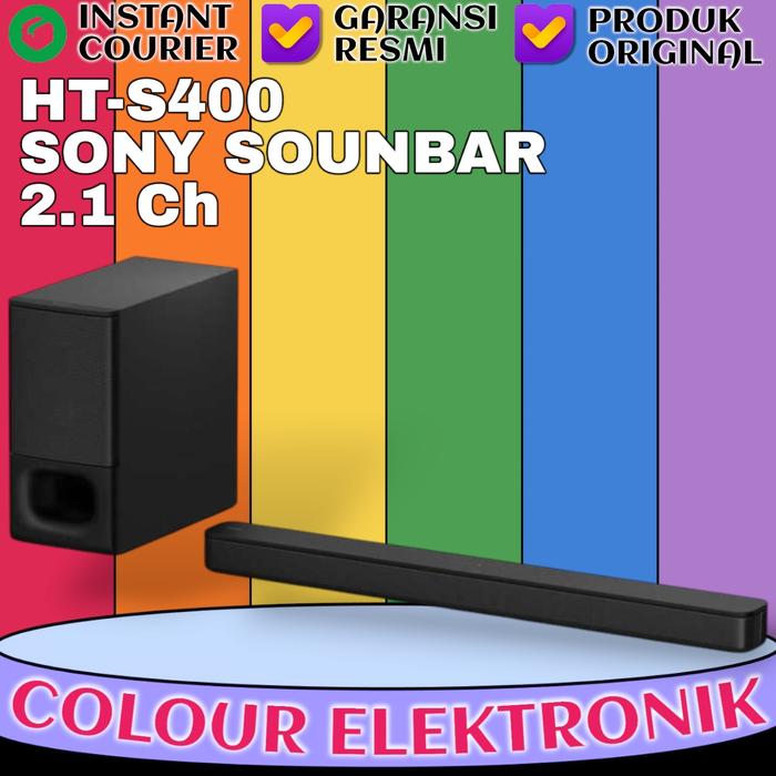 Gambar SONY SOUNDBAR HT-S400 2.1 Ch Powerful Wireless Soundbar | SONY HTS400 dari Colour Elektronik Kota Tangerang Tokopedia