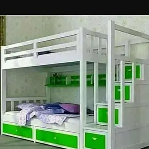 tempat tidur anak tingkat cat duco glosy